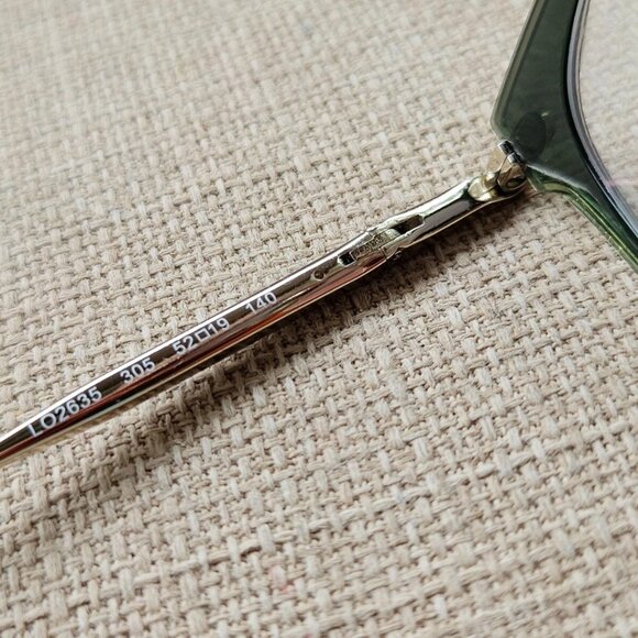 Longchamp Women Eyeglasses Frame Gold/Olive Tone 52[]19 135 Glasses Eye Wear main image 8